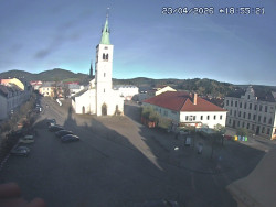 Náměstí, koste sv. Markéty