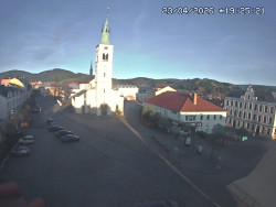 Náměstí, koste sv. Markéty