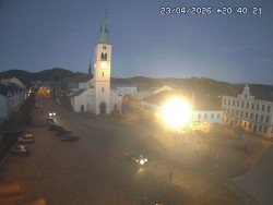 Náměstí, koste sv. Markéty