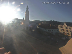 Náměstí, koste sv. Markéty