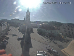 Náměstí, koste sv. Markéty