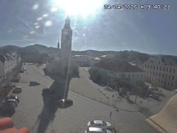 Náměstí, koste sv. Markéty