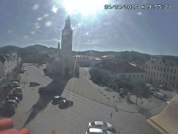 Náměstí, koste sv. Markéty