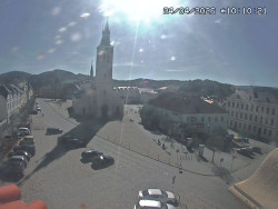 Náměstí, koste sv. Markéty