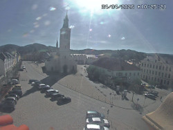 Náměstí, koste sv. Markéty