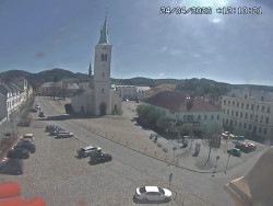 Náměstí, koste sv. Markéty