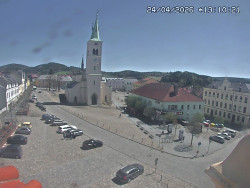 Náměstí, koste sv. Markéty