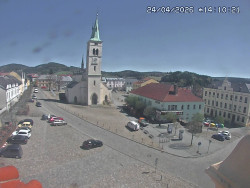 Náměstí, koste sv. Markéty