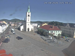 Náměstí, koste sv. Markéty