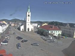 Náměstí, koste sv. Markéty