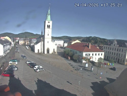 Náměstí, koste sv. Markéty