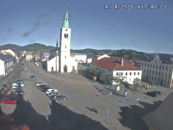 Náměstí, koste sv. Markéty