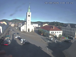 Náměstí, koste sv. Markéty