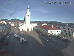 Náměstí, koste sv. Markéty