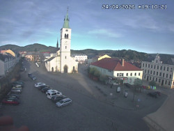 Náměstí, koste sv. Markéty