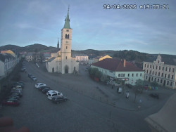 Náměstí, koste sv. Markéty