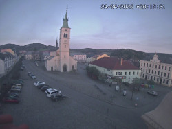 Náměstí, koste sv. Markéty