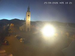 Náměstí, koste sv. Markéty