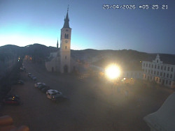 Náměstí, koste sv. Markéty