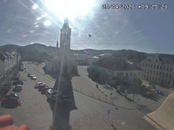 Náměstí, koste sv. Markéty