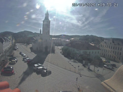 Náměstí, koste sv. Markéty