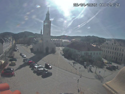 Náměstí, koste sv. Markéty