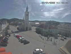 Náměstí, koste sv. Markéty