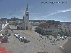 Náměstí, koste sv. Markéty