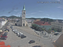 Náměstí, koste sv. Markéty