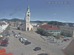 Náměstí, koste sv. Markéty