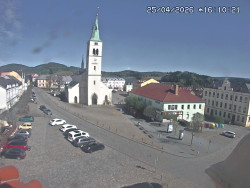 Náměstí, koste sv. Markéty