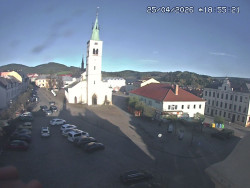 Náměstí, koste sv. Markéty