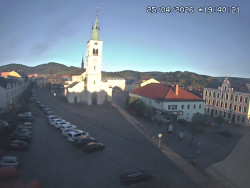 Náměstí, koste sv. Markéty