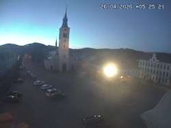 Náměstí, koste sv. Markéty