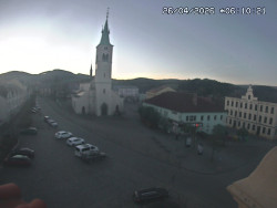 Náměstí, koste sv. Markéty