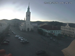 Náměstí, koste sv. Markéty