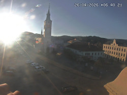 Náměstí, koste sv. Markéty