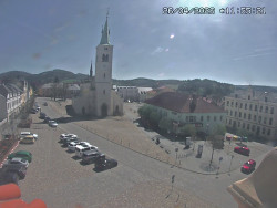 Náměstí, koste sv. Markéty