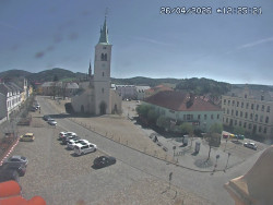 Náměstí, koste sv. Markéty