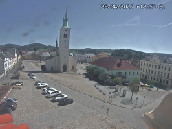 Náměstí, koste sv. Markéty