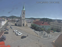 Náměstí, koste sv. Markéty