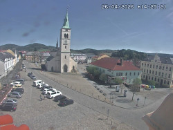 Náměstí, koste sv. Markéty