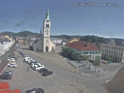 Náměstí, koste sv. Markéty