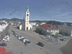 Náměstí, koste sv. Markéty