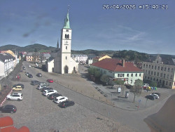 Náměstí, koste sv. Markéty