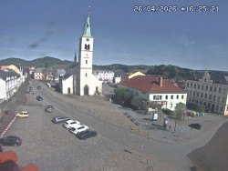 Náměstí, koste sv. Markéty