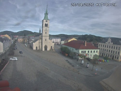 Náměstí, koste sv. Markéty