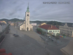 Náměstí, koste sv. Markéty