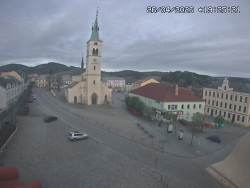 Náměstí, koste sv. Markéty