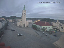 Náměstí, koste sv. Markéty